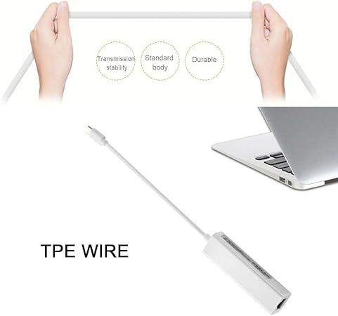 HUB TYPE C ETHERNET 3 PORTS USB