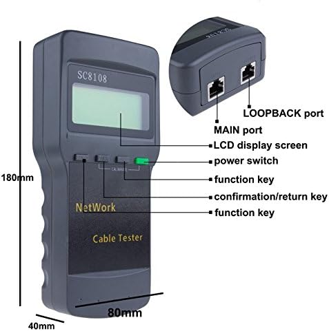 TESTEUR DE CABLE RESEAU PROFESSIONNEL SC8108