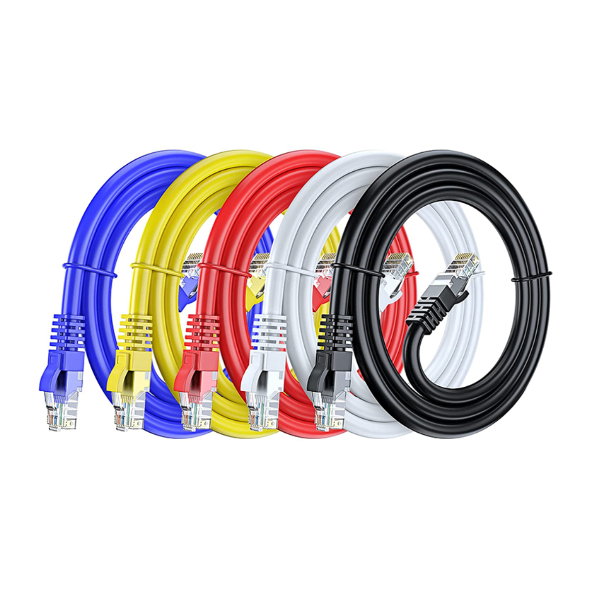 Câble Ethernet 5m, Reseau LAN Cat 6 Haut Debit pour Une Connexion Internet Rapide et Fiable | Câble Ethernet Connecteur