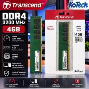 Barrette Memoire – Bureau RAM DDR4 4Gb