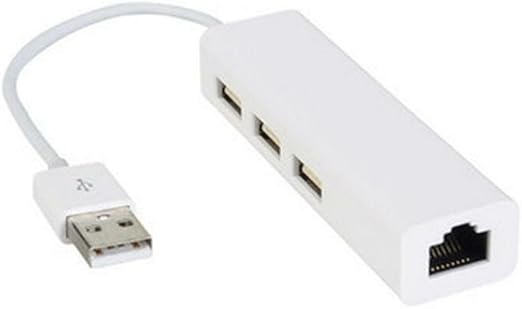 Adaptateur USB A vers 3 x USB A et RJ45