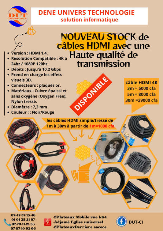 CABLES HDMI