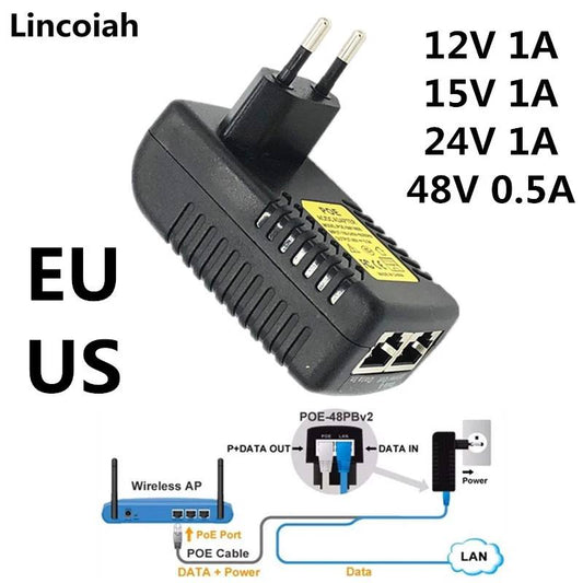 Adaptateur PoE par exemple pour caméra IP