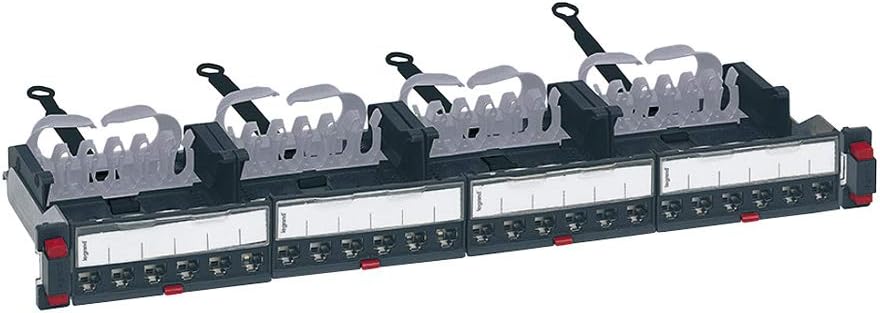 Panneau de brassage LEGRAND 19" 1U CAT6 équipé de 24 connecteurs RJ45