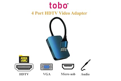 4 Ports HDTV HUB: HDTV + VGA + MICRO + AUDIO