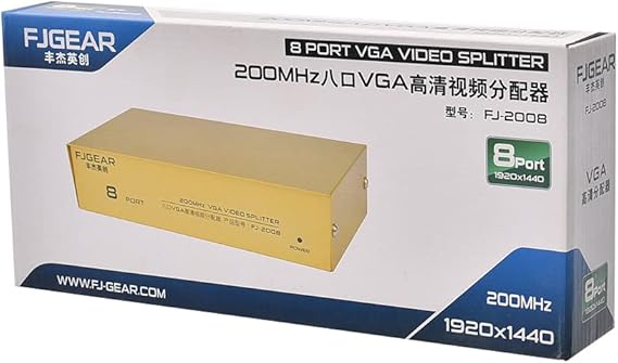 8 PORTS VGA VIDEO SPLITTER