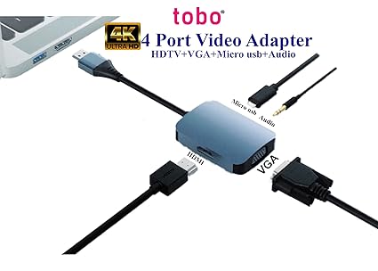 4 Ports HDTV HUB: HDTV + VGA + MICRO + AUDIO