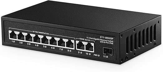 11 Port Gigabit POE Switch