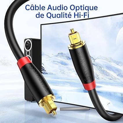 CABLE OPTIQUE AUDIO NUMERIQUE