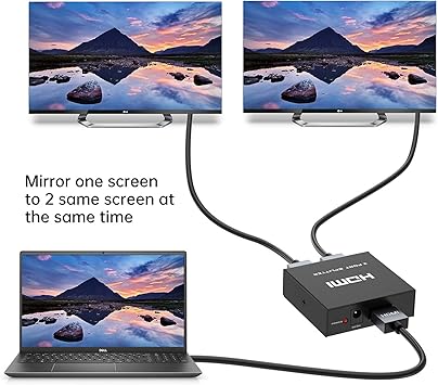 Répartiteur HDMI 4K 1 entrée 2 sorties ORIGINAL