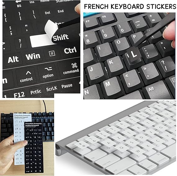 Sticker Clavier Azerty Français