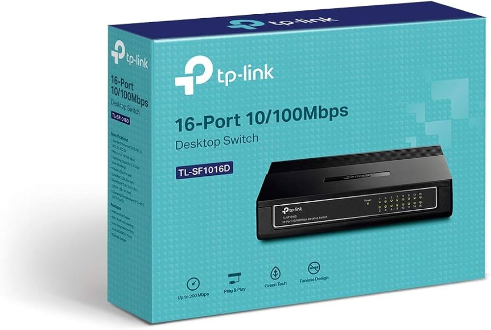 TP-Link TL-SF1016D 16-Port 10/100 Mbps